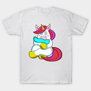 Unicorn at Sleeping with Pillow T-Shirt